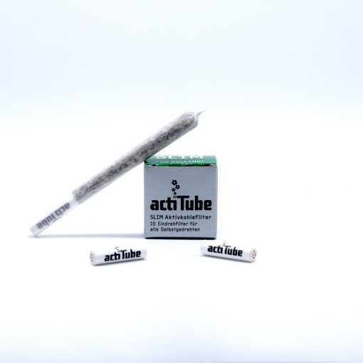 Aktivkohlefilter Actitube 7mm 10 Stück mit Joint