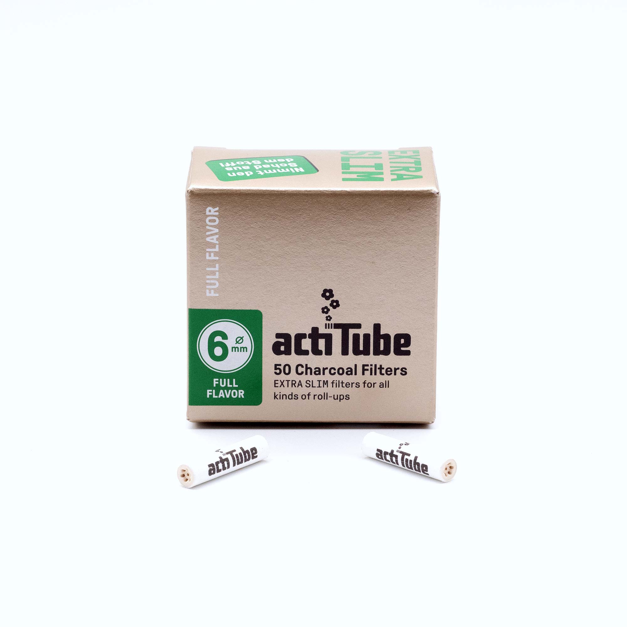 Aktivkohlefilter actiTube 6mm  50 Stück - 42-o Online Headshop