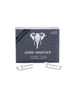 Pfeifenfilter 9mm von White Elephant - Aktivkohlefilter in regular size